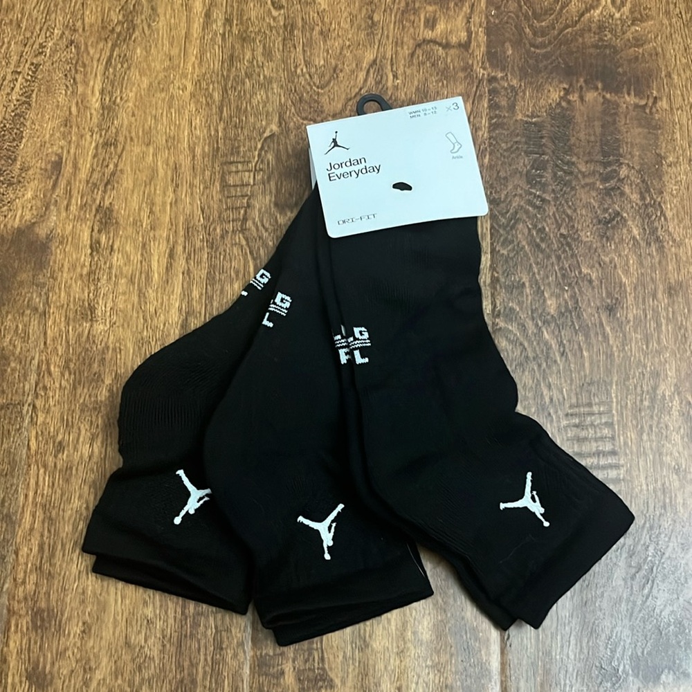 Jordan Ankle Socks 3 Pairs Size L